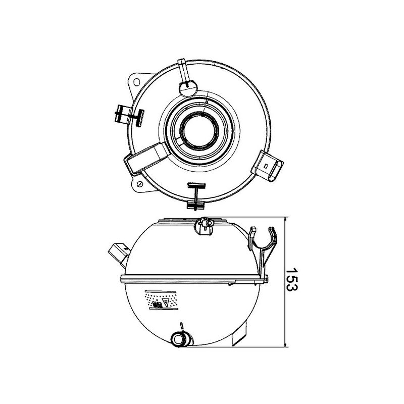 BEHR CRT 19 000S Engine Coolant Reservoir