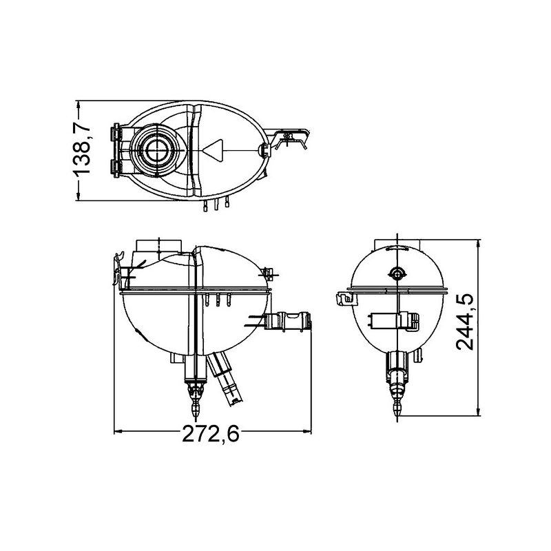 BEHR CRT 209 000S Engine Coolant Reservoir
