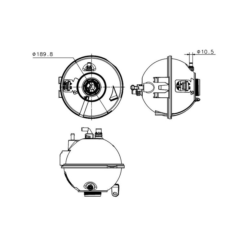 BEHR CRT 223 000S Engine Coolant Reservoir