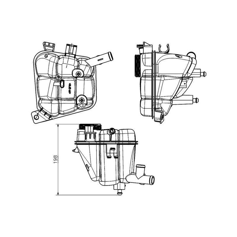 BEHR CRT 231 000S Engine Coolant Reservoir