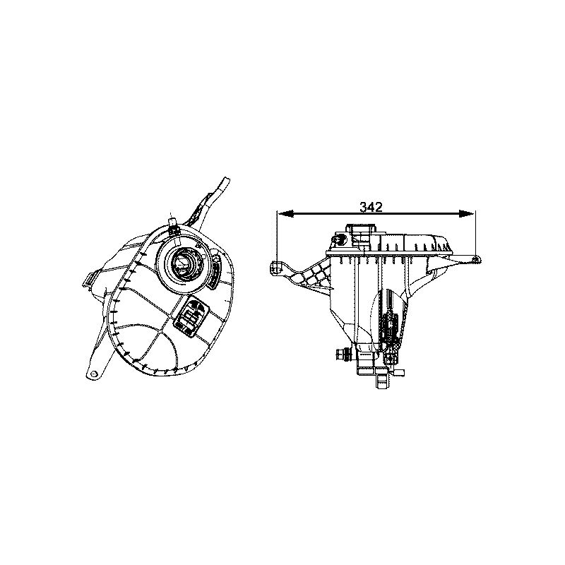 BEHR CRT 29 001S Engine Coolant Reservoir