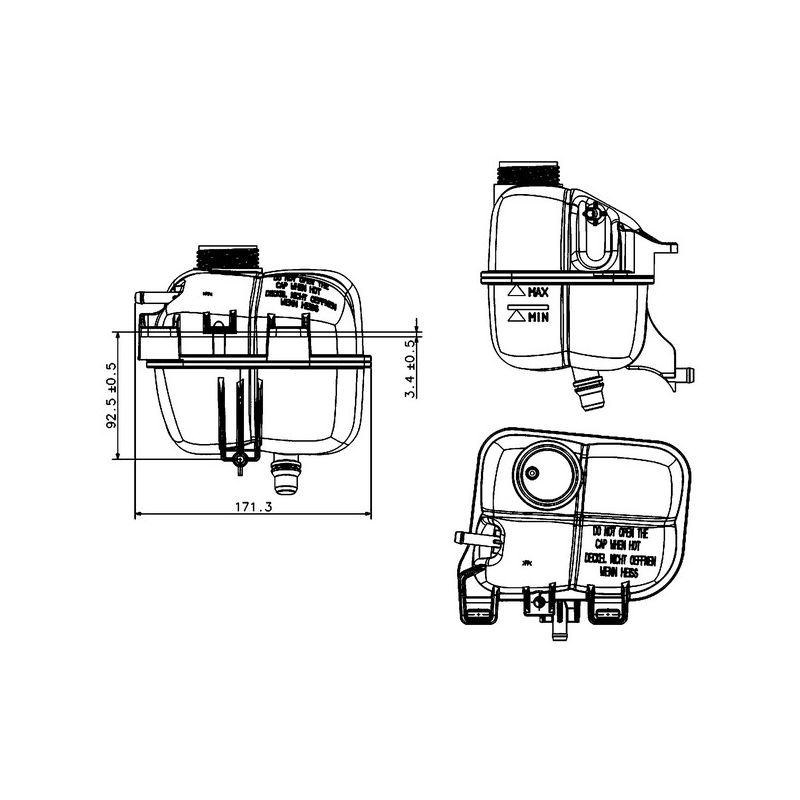 BEHR CRT 87 000S Engine Coolant Reservoir