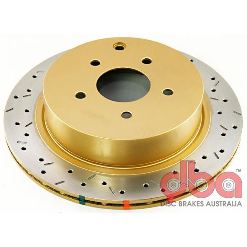 DBA 7/05+ Nissan Murano / 03-06 Infiniti FX35/FX45 Rear Cross Drilled & Slotted 4000 Series