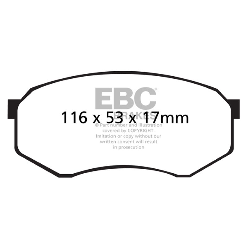 EBC DP61317 92-93 Toyota Pick-Up Extra Cab Greenstuff Front Brake Pads