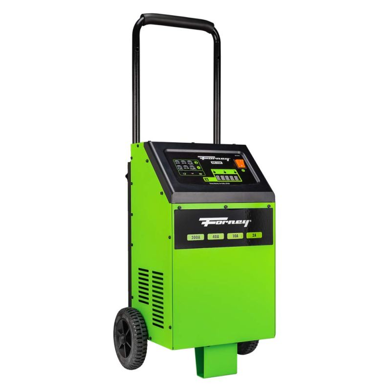 Forney 52755 Battery Charger, 6V 2A/10A, 12V 2A/10A/40A/200A Engine Starter, 13 x 13.75 x 21.75 inches