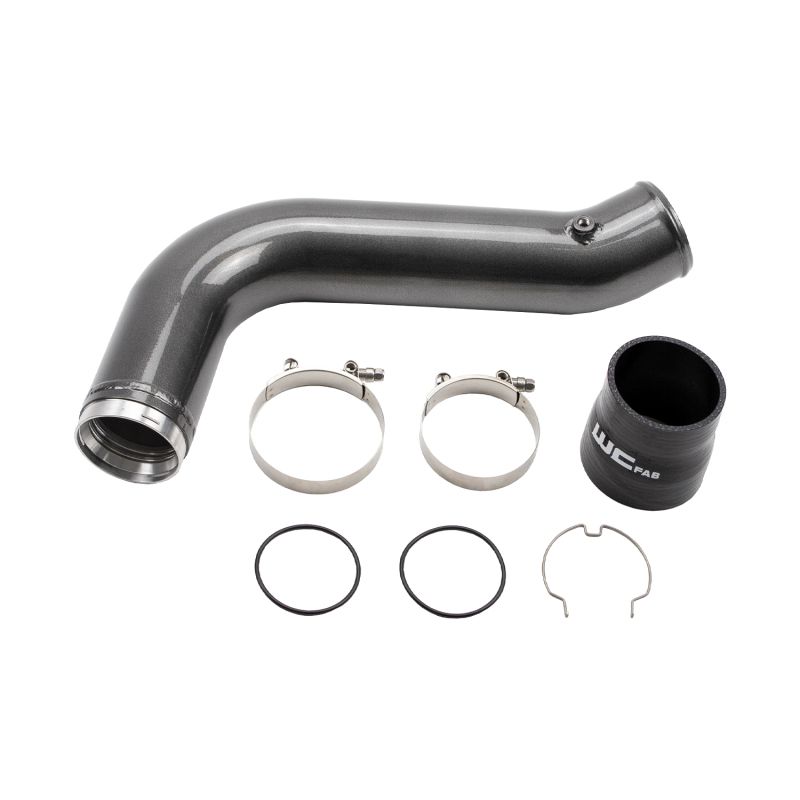 Wehrli 17-19 Chevrolet 6.6L L5P Duramax Passenger Side 3.5in Intercooler Pipe - Gloss Black