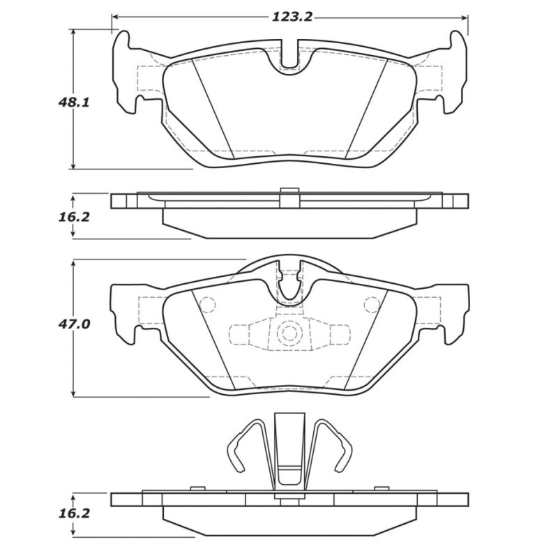 Stoptech 308.12670 Street Touring Brake Pads