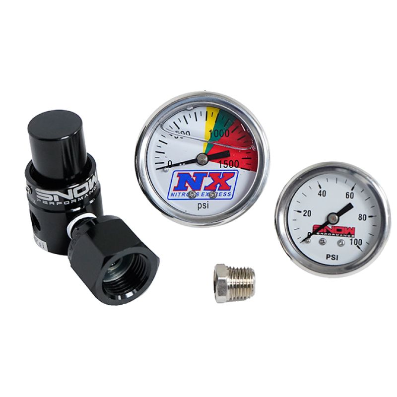 Snow Performance SNO-353G Billet Fixed (100PSI) CO2 Regulator w/Gauges