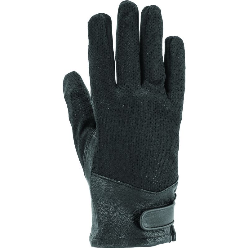 Kuryakyn 094513 Leather By River Road Pecos Leather Mesh Gloves Black Womens - Large