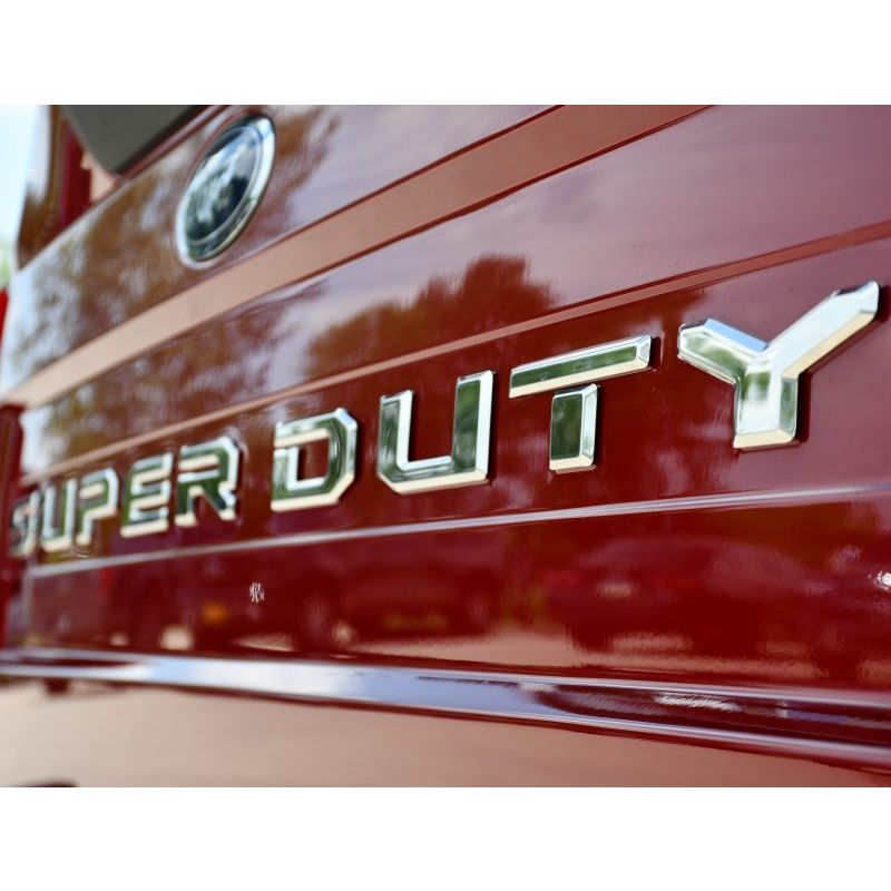 Putco 55557FD 20-23 Ford SuperDuty Stainless Steel Tailgate Lettering Kit