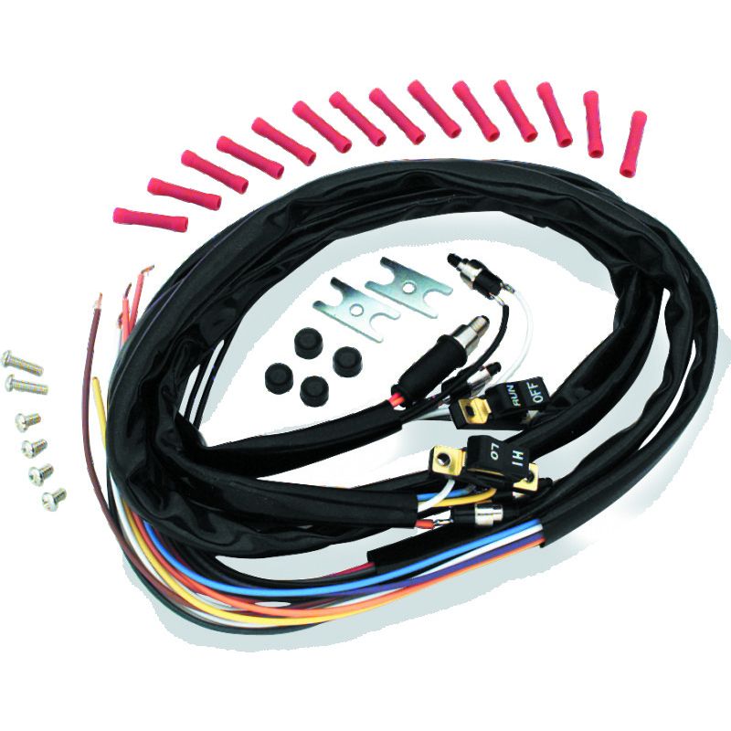 TwinPower 601625 Twin Power 73-81 Big Twin and XL Black Handlebar Bar Switches With Wires