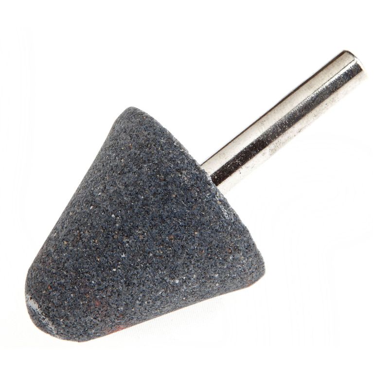 Forney 60026 Mounted Grinding Point with 1/4-Inch Shank, 1-1/4-Inch-by-1-1/4-Inch,Silver and Grey