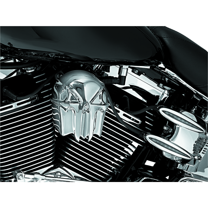 Kuryakyn 7718 Skull Horn Cover Chrome