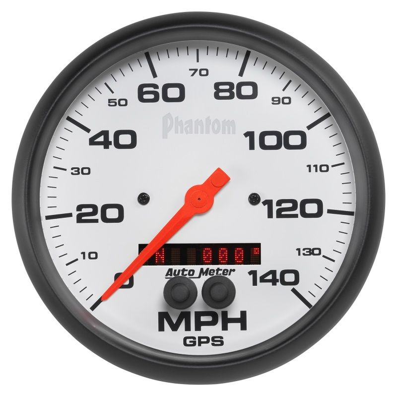 AutoMeter 5881 GAUGE, SPEEDOMETER, 5", 140MPH, GPS, PHANTOM