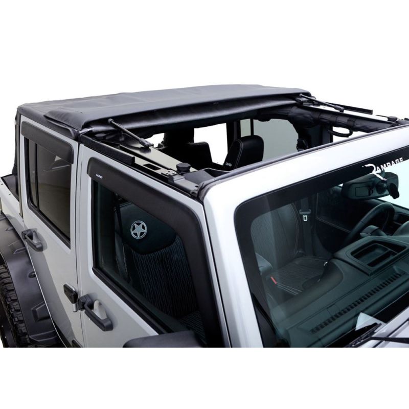 Rampage 139935 2007-2018 Jeep Wrangler(JK) Trailview Fastback - Black Diamond (2 Door)