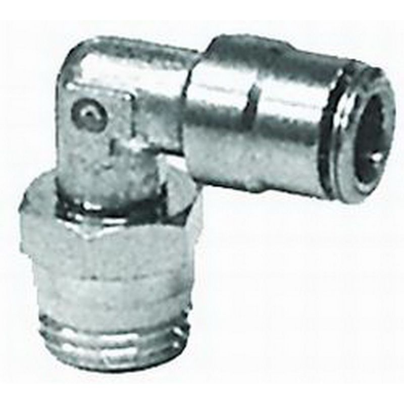 Firestone 3101 Male 1/4in. NPT To 1/4in. PTC Swivel 90 Degree Elbow Air Fitting (WR17603101)