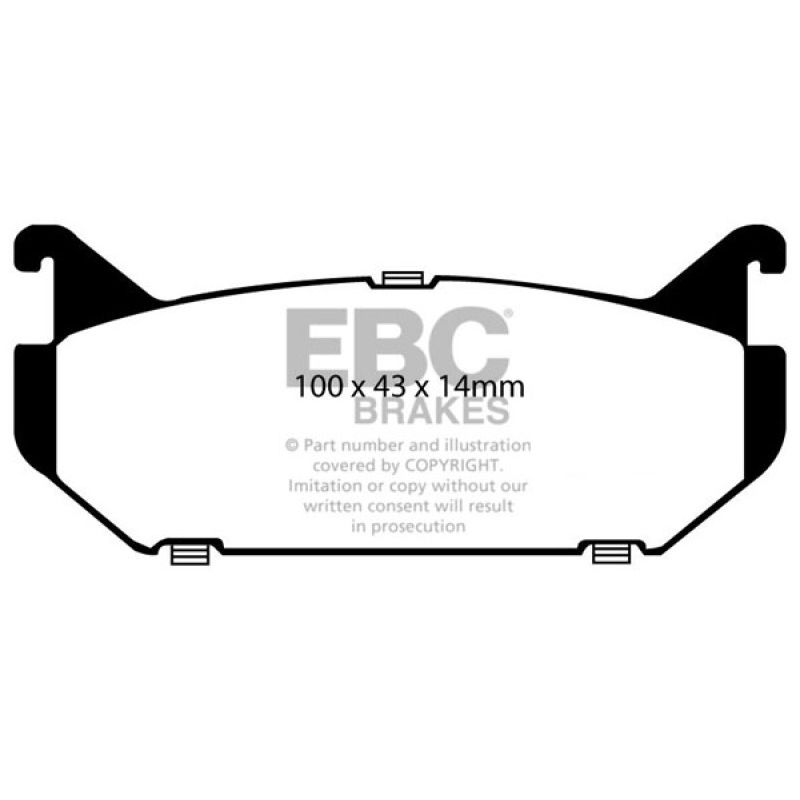 EBC UD584 93-97 Ford Probe 2.0 16v Ultimax2 Rear Brake Pads