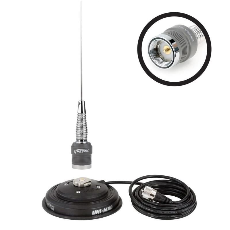 Rugged Radios ANT-SPARE-MAG-KIT-V VHF 1/2 Wave No Ground Plane (NGP) Antenna Kit with Magnetic Mount