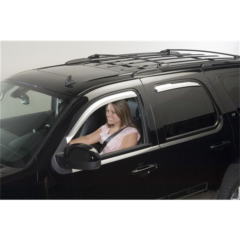 Putco 480033 07-14 Chevrolet Tahoe (Set of 4) Element Chrome Window Visors