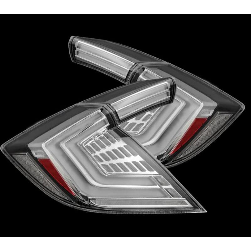 AlphaRex 676030 16-21 Honda Civic Hatchback / Type-R FK8 Nova-Series LED Tail Lights (Pair) - Clear