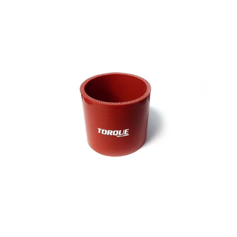 Torque Solution Straight Silicone Coupler: 3in Red Universal