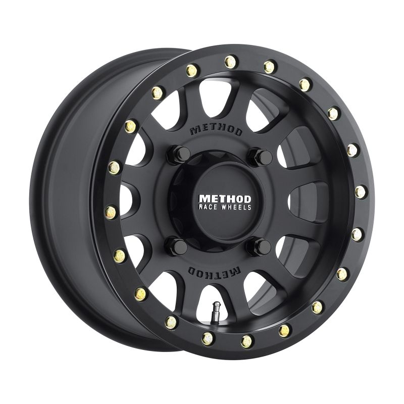 Method Wheels MR40147046552B Method MR401 UTV Beadlock 14x7 / 5+2/38mm Offset / 4x156 / 132mm CB Matte Black Wheel