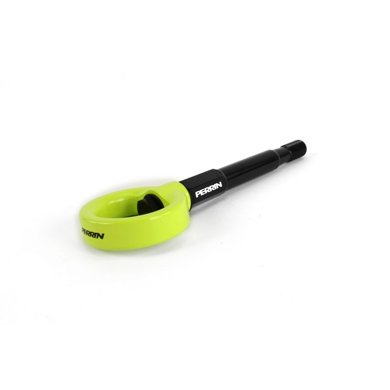 Perrin 18-19 Subaru Crosstrek Tow Hook Kit (Rear) - Neon Yellow