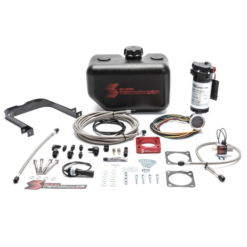 Snow Performance 08-15 Evo Stg 2 Boost Cooler Water Injection Kit w/SS Braid Line & 4AN Fittings