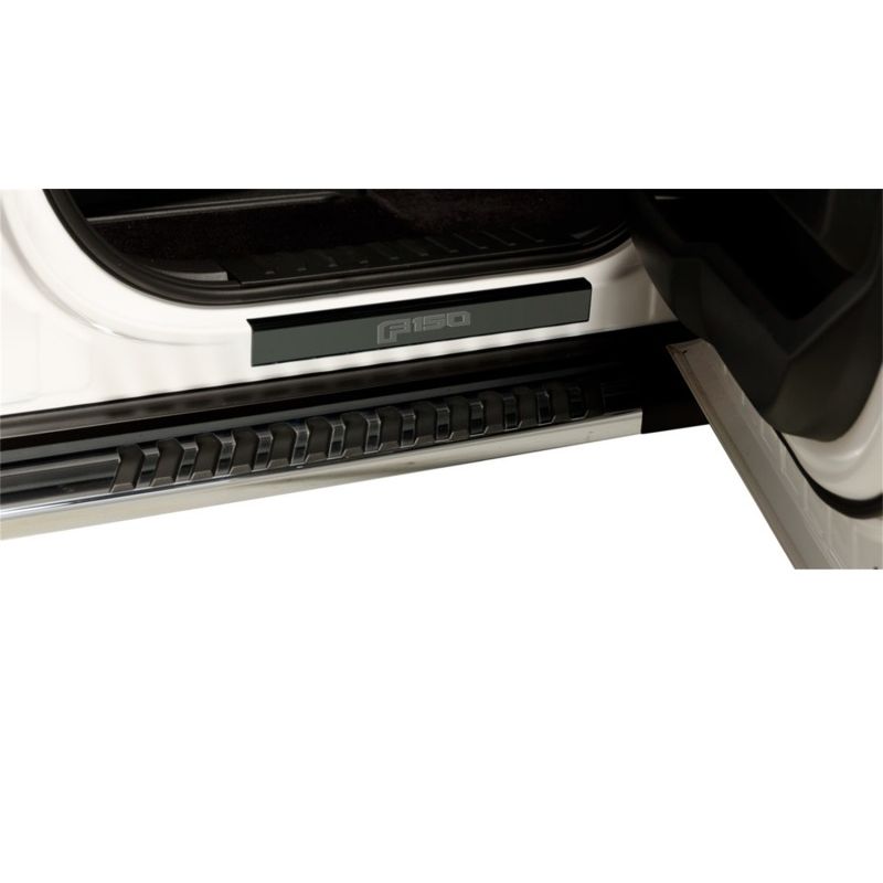 Putco 95185BPFD 17-20 Ford SuperDuty Super Crew w/ SUPERDUTY Etching (4pcs) Black Platinum Door Sills