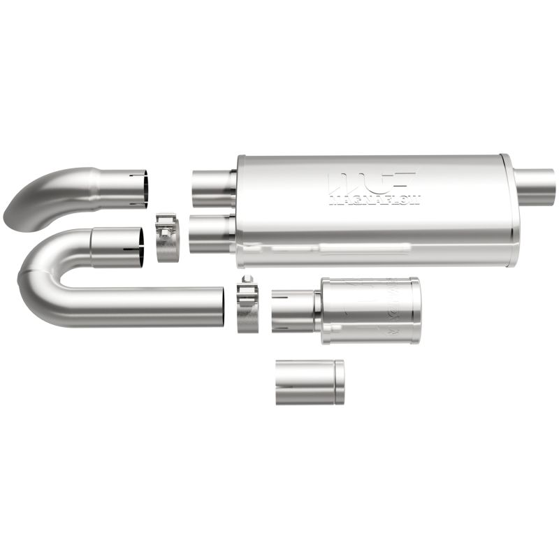 MagnaFlow Exhaust Products 14009 Universal xMOD Performance Muffler; 3in. Offset/Dual; 5x18x8 Body