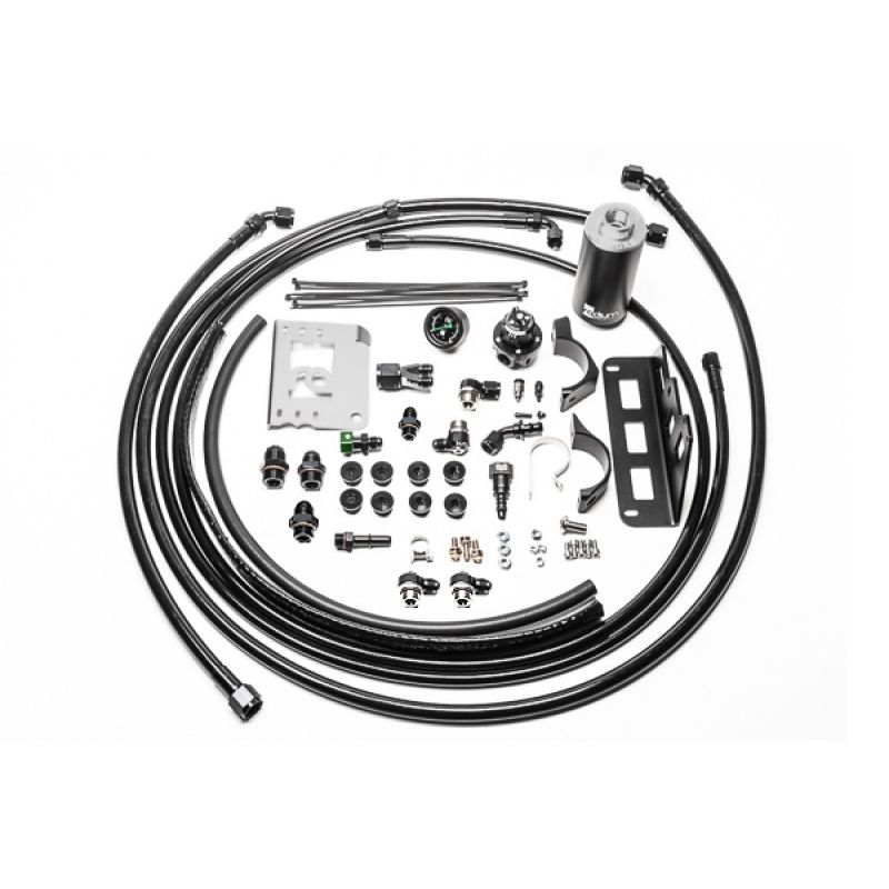 Radium Engineering 08-15 Cadillac CTS-V Fuel Hanger Plumbing Kit - Stainless Filter