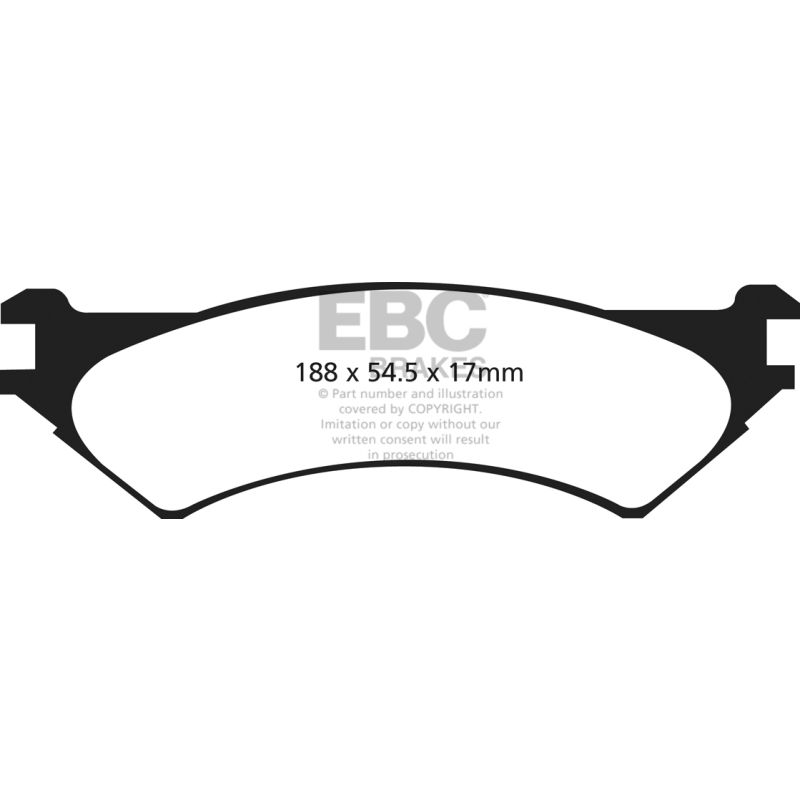EBC UD802 97-00 Ford Econoline E250 4.2 (4 Wheel ABS) Ultimax2 Rear Brake Pads