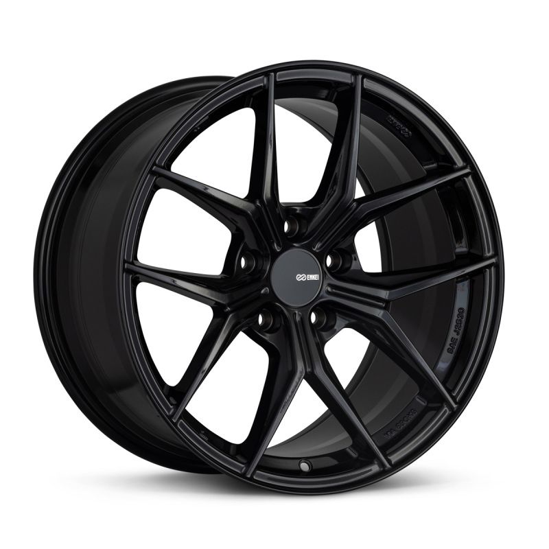 Enkei 529-895-6538BK TSR-X 18x9.5 38mm Offset 5x114.3 BP Gloss Black Wheel