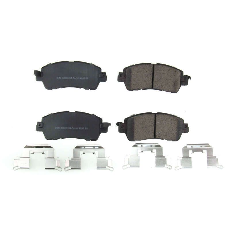 PowerStop 17-1852 PowerStop - Z17 Low-Dust Ceramic Brake Pads with Hardware