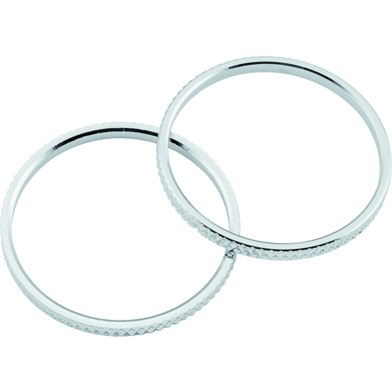 Kuryakyn 6220 Knurled Accent Rings Chrome (Pair)