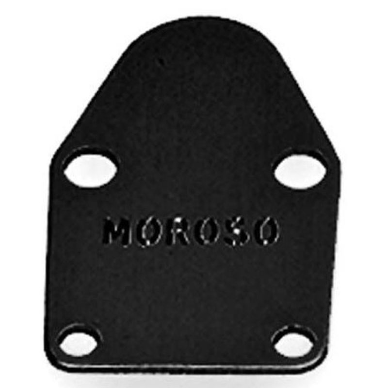 Moroso 65391 Chevrolet Small Block Fuel Pump Block-Off Plate - Aluminum