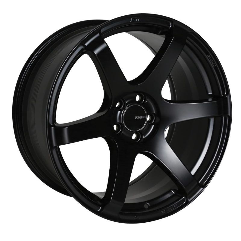 Enkei 485-780-4445BK T6S 17x8 45mm Offset 5x112 Bolt Pattern 72.6 Bore Matte Black Wheel