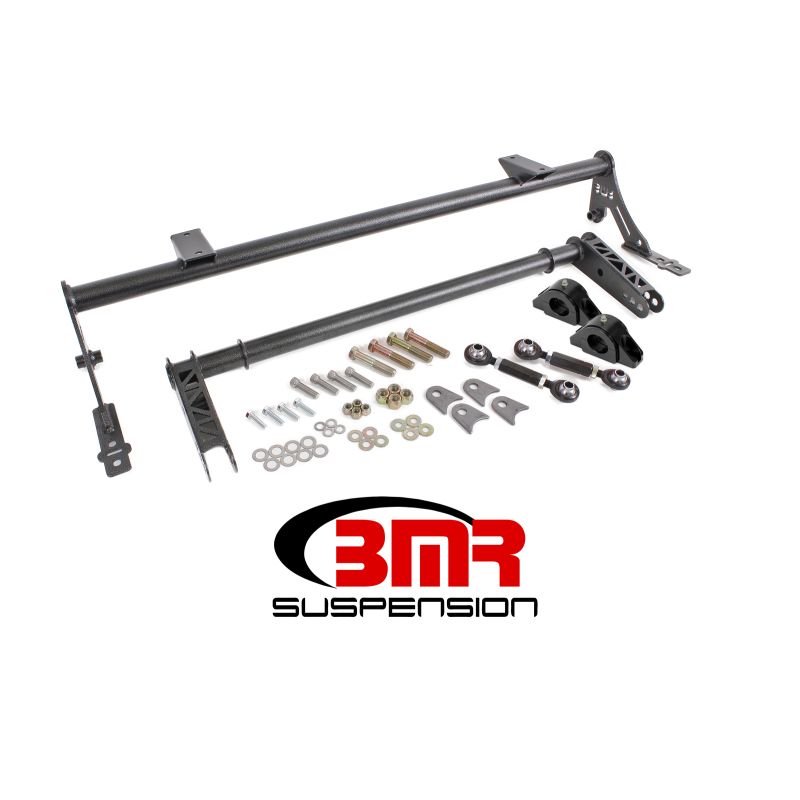 BMR 05-14 S197 Mustang Rear Bolt-On Hollow 35mm Xtreme Anti-Roll Bar Kit (Delrin) - Black Hammertone