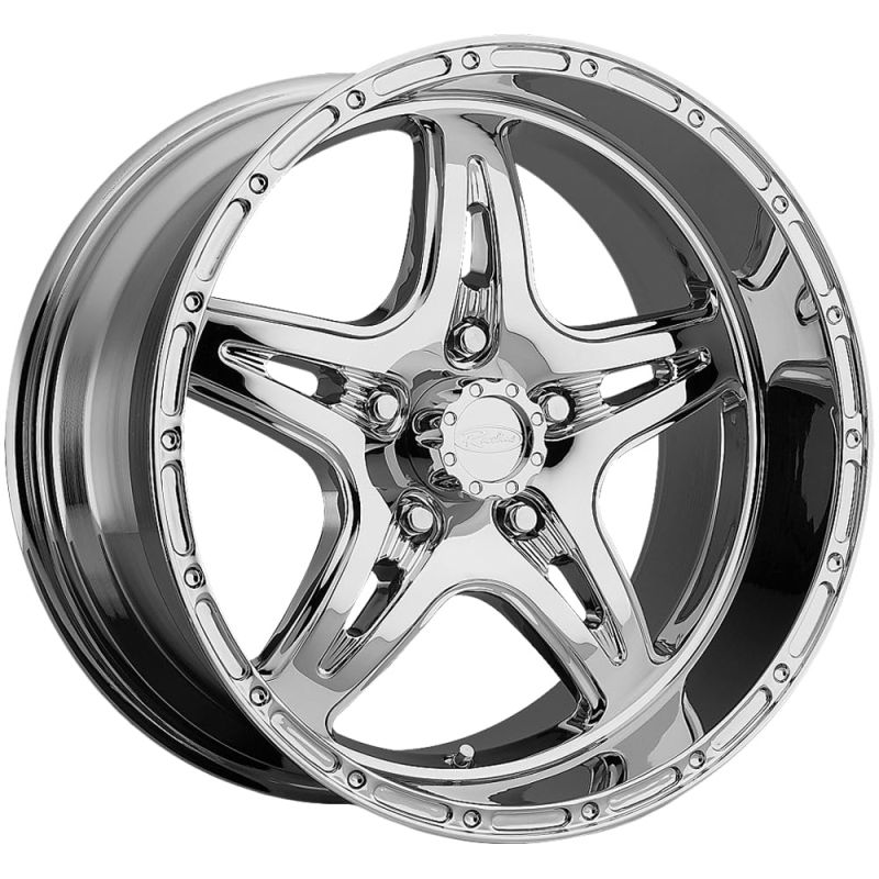 Raceline 886 Renegade 17x9in / 5x127 BP / 0mm Offset / 83.82mm Bore - Polished Wheel