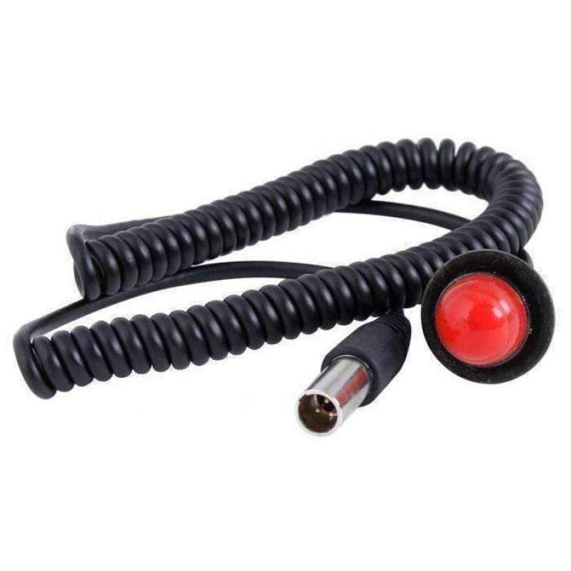 Rugged Radios PTT-HM Hole Mount Steering Wheel Push to Talk (PTT) with Coil Cord for Car Harnesses