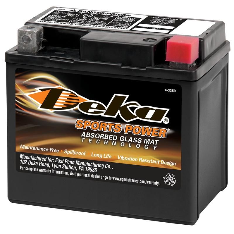 Deka ET5L 12 Volt Standard AGM Powersports Battery
