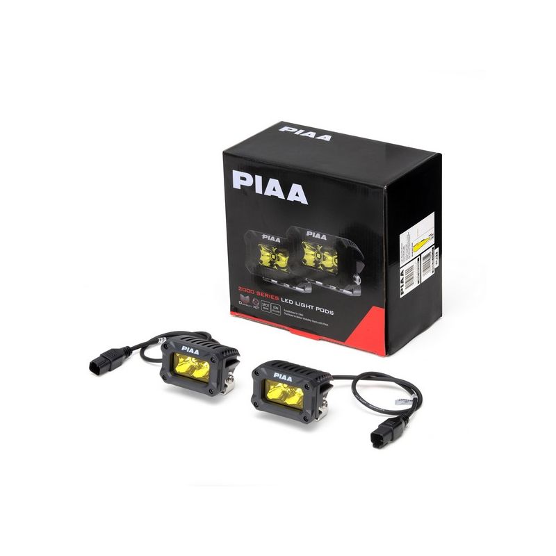 PIAA DKCL204 3 inch / Yellow / Spot Beam / (Pack of 2) Kit