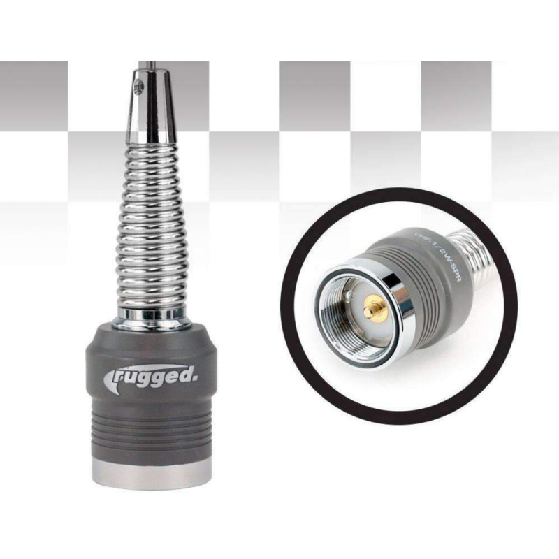 Rugged Radios VHF-1/2W-SPR VHF 1/2 Wave No Ground Plane (NGP) Antenna
