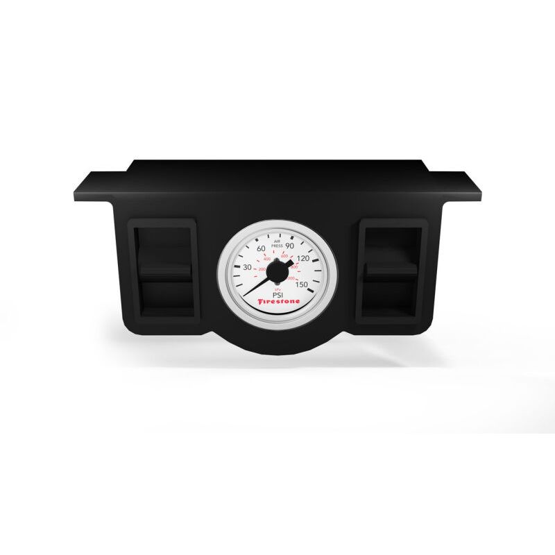 Firestone 2574 Pneumatic Dual Pressure Gauge - White Plastic (WR17602574)