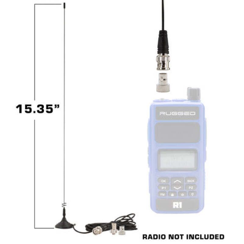 Rugged Radios DB-RH-MAG Magnetic Mount Dual Band Antenna for Rugged Handheld Radios R1 RDH-X V3 RDH-16 RH-5R