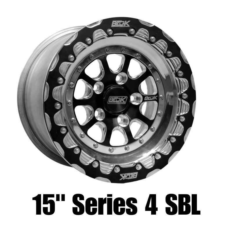 Belak Wheels 15085100S45BS-SBL Belak 15x8 / 5in BS / 5x100 BP / High Pad / Series 4 Wheel - Single Beadlock