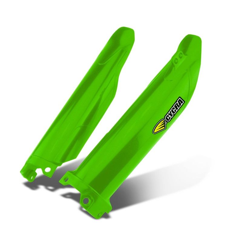 Cycra 1CYC-6909-72 21+ Kawasaki KX450X Fork Guards - OEM Green