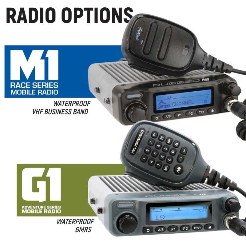Rugged Radios MCK-STX-2P-G1 STX STEREO Complete Master Communication Kit with Intercom and 2-Way Radio G1 GMRS