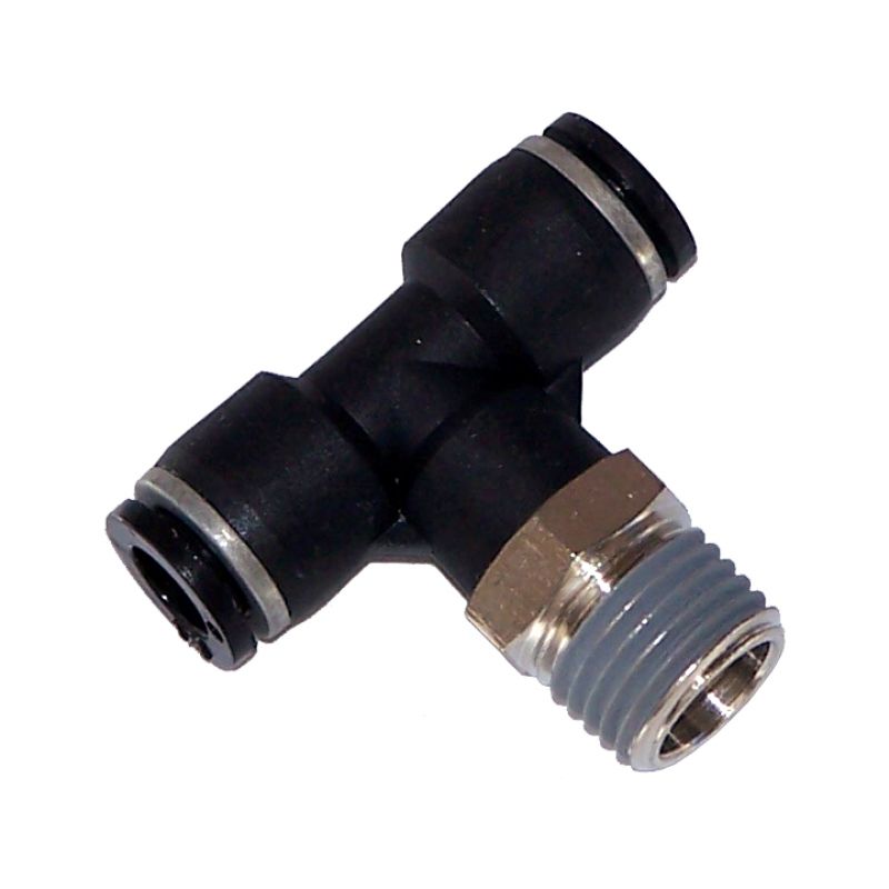 Kleinn Air Horns 51414BT Kleinn 1/4In OD Tubing 1/4In M NPT T Push-to-Connect Fitting