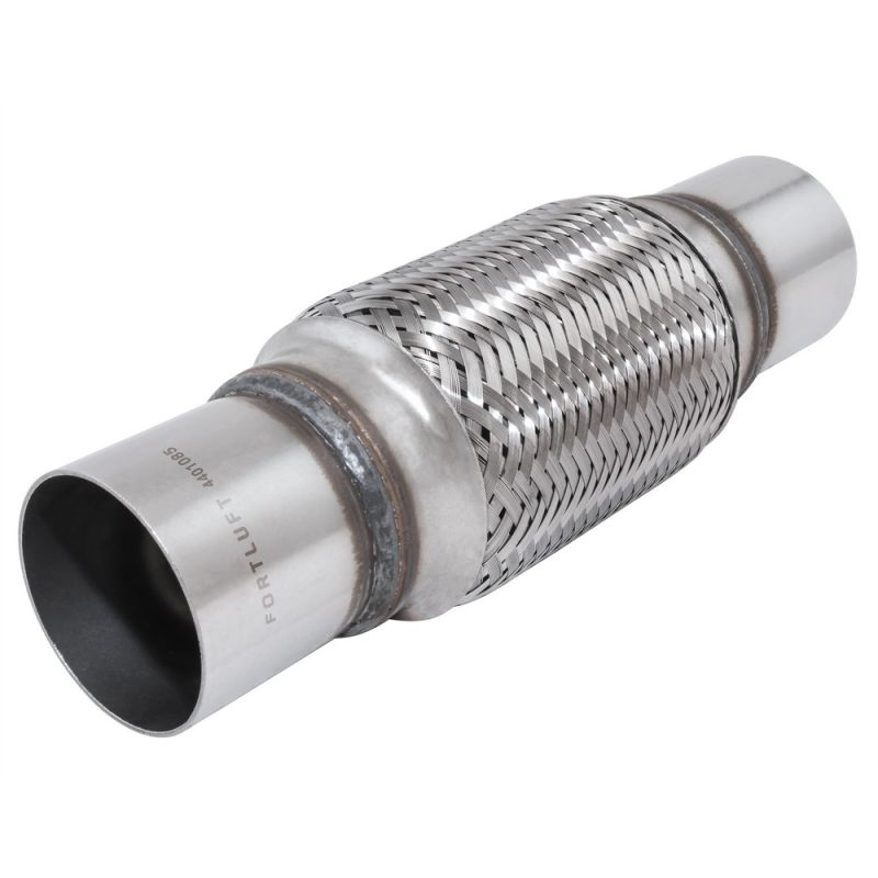 FORTLUFT 4401085 Exhaust Flex Connector With Extension Pipes Stainless Steel, 2.25''x6.00''x10.00''/57x152x254mm